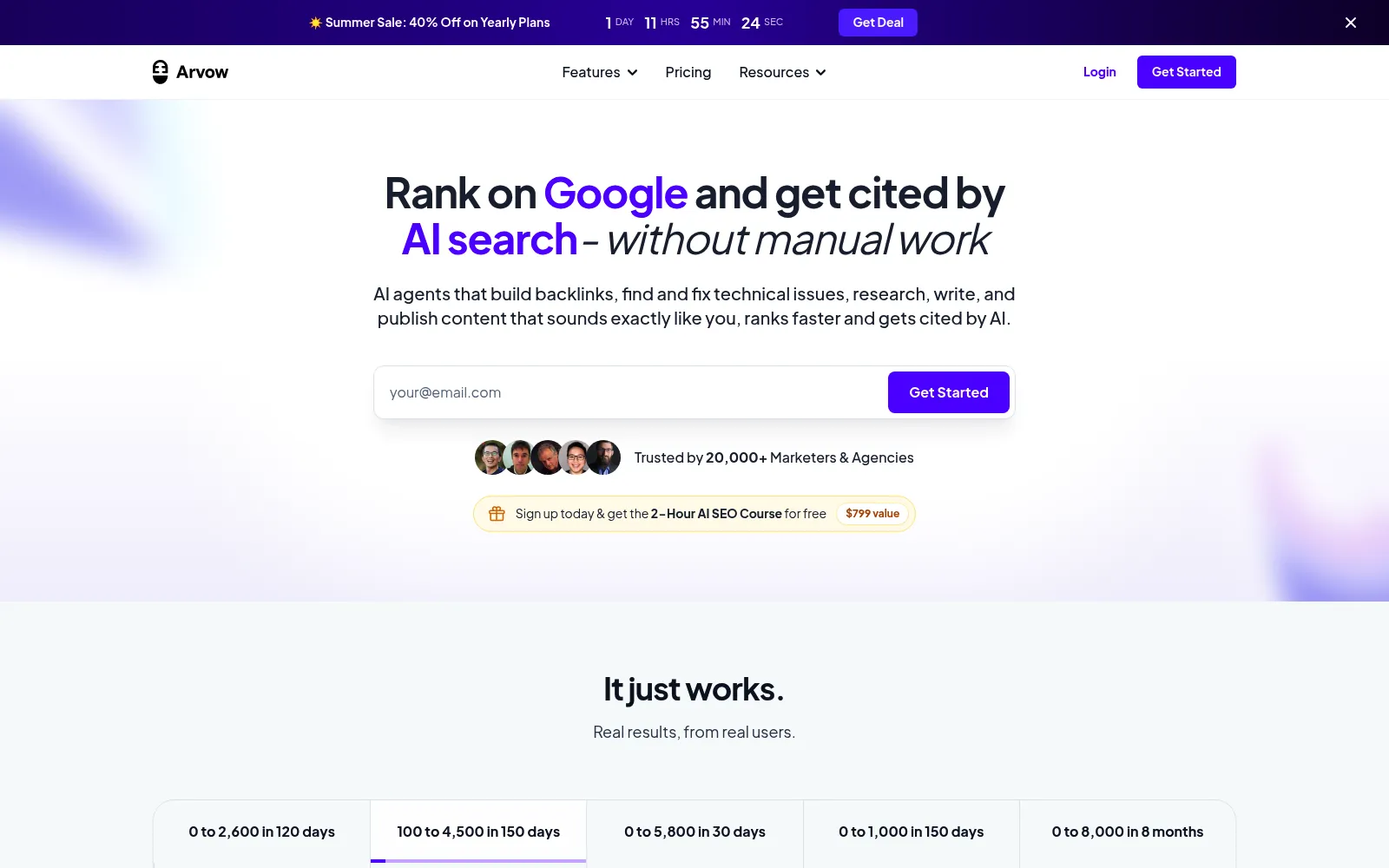 Journalist AI homepage screenshot